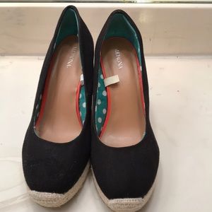 Black Merona Wedges